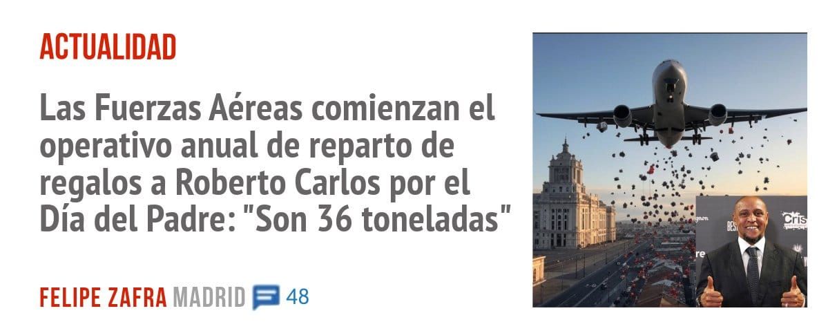ACTUALIDAD. Las Fuerzas Aéreas comienzan el operativo anual de reparto de regalos a Roberto Carlos por el Día del Padre: "Son 36 toneladas"