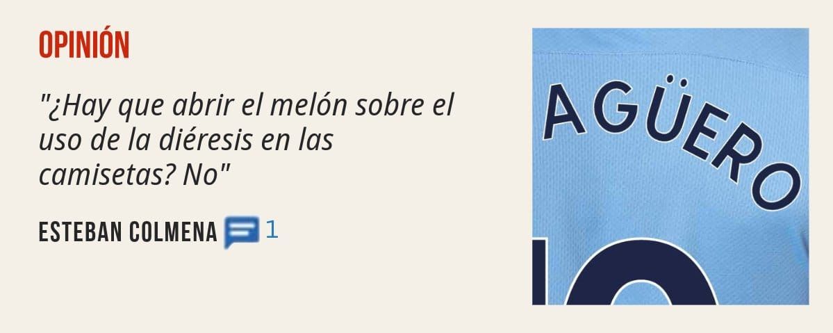 OPINIÓN. "¿Hay que abrir el melón sobre el uso de la diéresis en las camisetas? No" ESTEBAN COLMENA