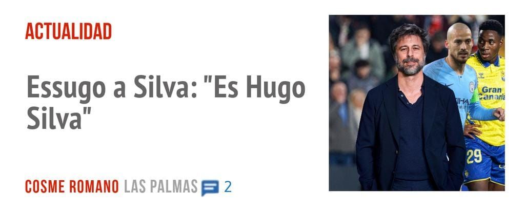 ACTUALIDAD. Essugo a Silva: "Es Hugo Silva"