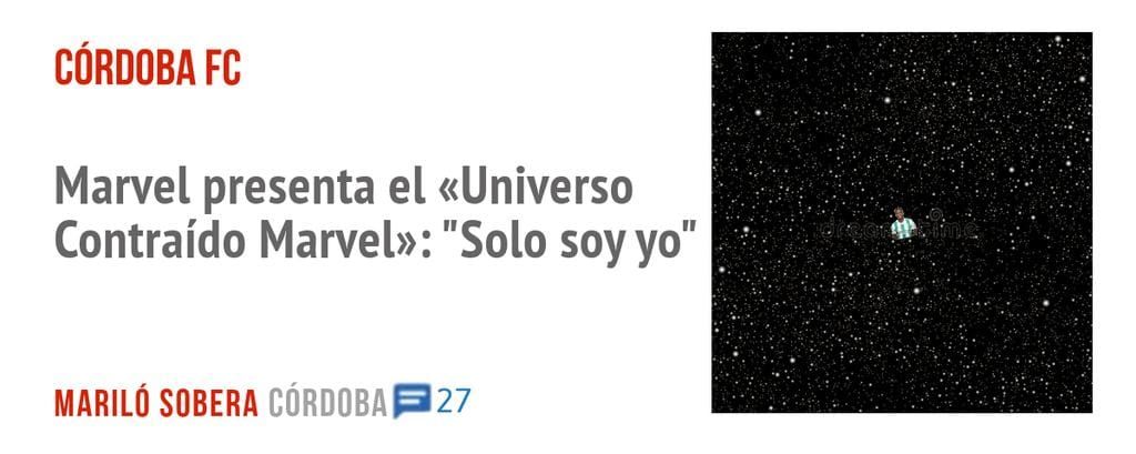 CÓRDOBA. Marvel presenta el «Universo Contraído Marvel»: "Solo soy yo"