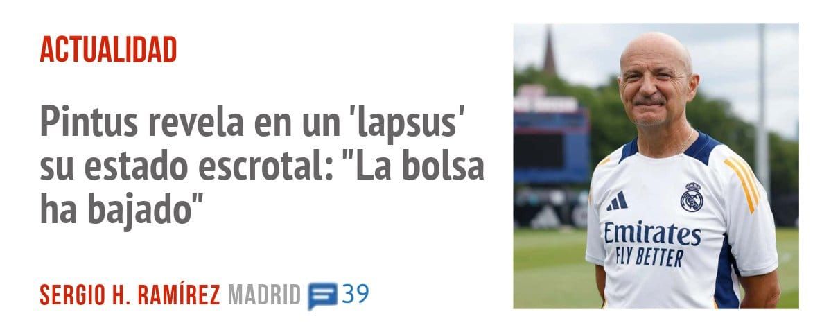 ACTUALIDAD. Pintus revela en un 'lapsus' su estado escrotal: "La bolsa ha bajado"