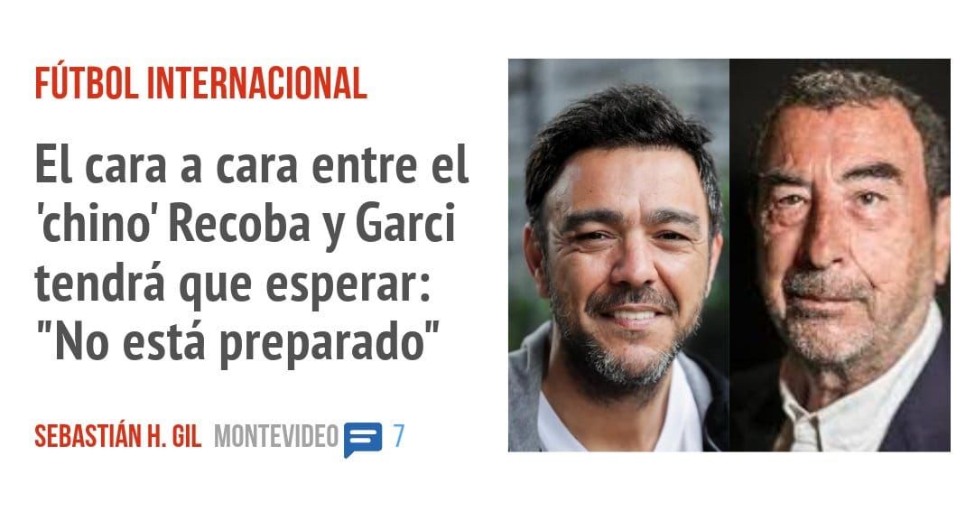 FÚTBOL INTERNACIONAL. El cara a cara entre el 'chino' Recoba y Garci tendrá que esperar: "No está preparado"