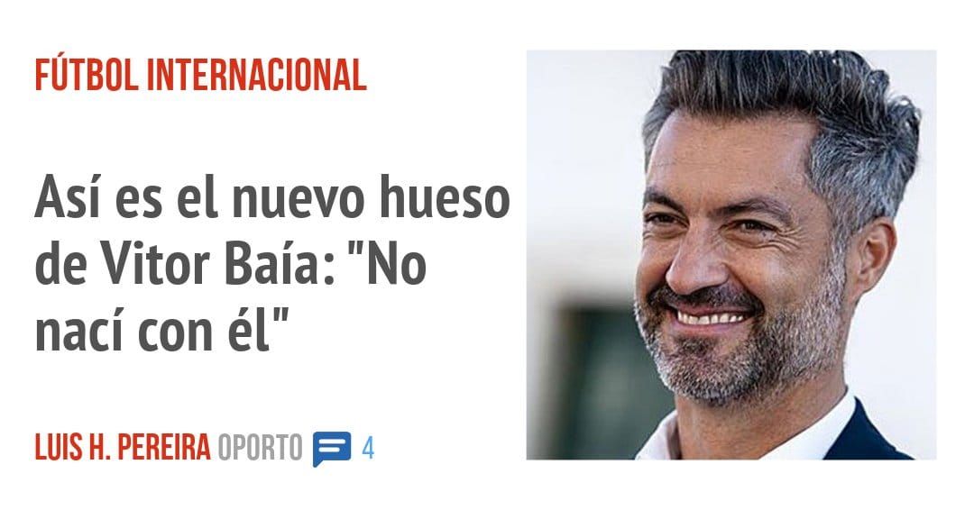 FÚTBOL INTERNACIONAL. Así es el nuevo hueso de Vitor Baía: "No nací con él"
