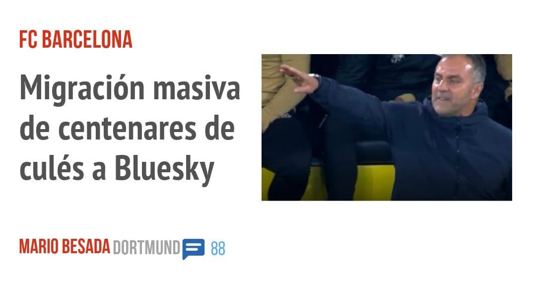 FC BARCELONA. Migración masiva de centenares de culés a Bluesky