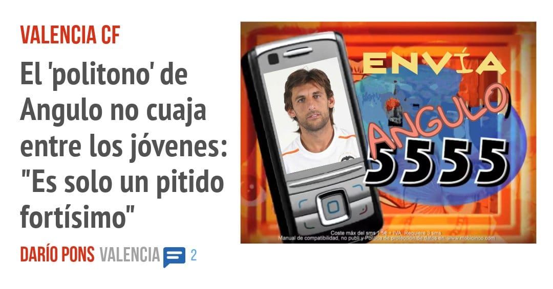 VALENCIA CF. El 'politono' de Angulo no cuaja entre los jóvenes: "Es solo un pitido fortísimo"