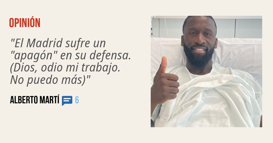 OPINIÓN. "El Madrid sufre un "apagón" en su defensa. (Dios, odio mi trabajo. No puedo más)" ALBERTO MARTÍ