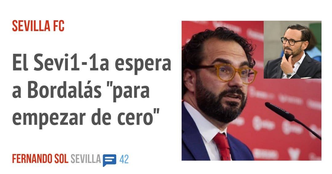 SEVILLA FC. El Sevil-la espera a Bordalás "para empezar de cero"