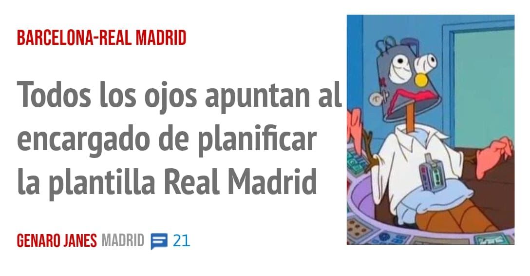 BARCELONA-REAL MADRID. Todos los ojos apuntan al encargado de planificar la plantilla Real Madrid