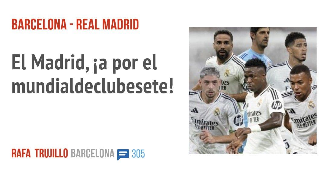 BARCELONA - REAL MADRID. El Madrid, ia por el mundialdeclubesete!