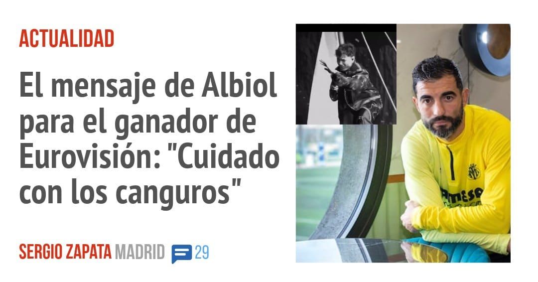 ACTUALIDAD. El mensaje de Albiol para el ganador de Eurovisión: "Cuidado con los canguros"