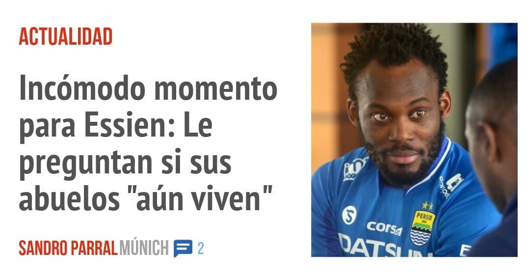 ACTUALIDAD. Incómodo momento para Essien: Le preguntan si sus abuelos "aún viven"