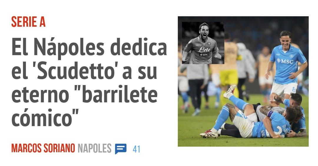 SERIE A. El Nápoles dedica el 'Scudetto' a su eterno "barrilete cómico"