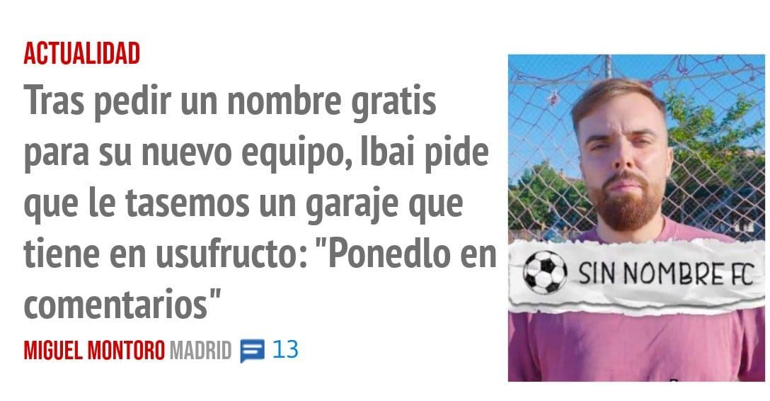 ACTUALIDAD. Tras pedir un nombre gratis para su nuevo equipo, Ibai pide que le tasemos un garaje que tiene en usufructo: "Ponedlo en comentarios"