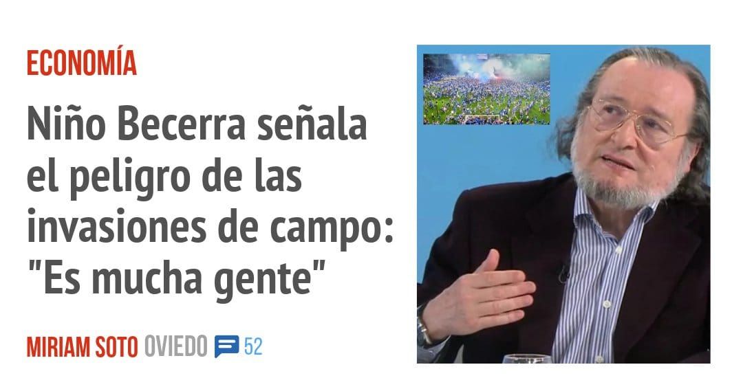 ECONOMÍA. Niño Becerra señala el peligro de las invasiones de campo: "Es mucha gente"
