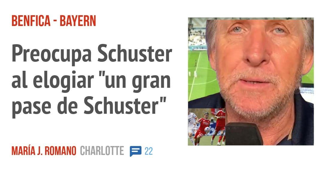 BENFICA - BAYERN. Preocupa Schuster al elogiar "un gran pase de Schuster"