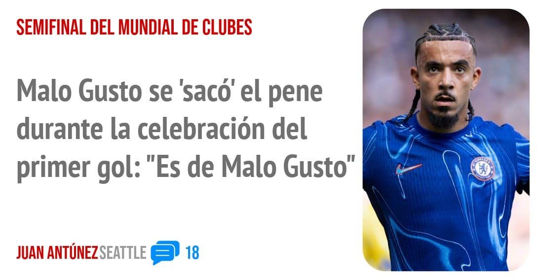 SEMIFINAL DEL MUNDIAL DE CLUBES. Malo Gusto se 'sacó' el pene durante la celebración del primer gol: "Es de Malo Gusto"