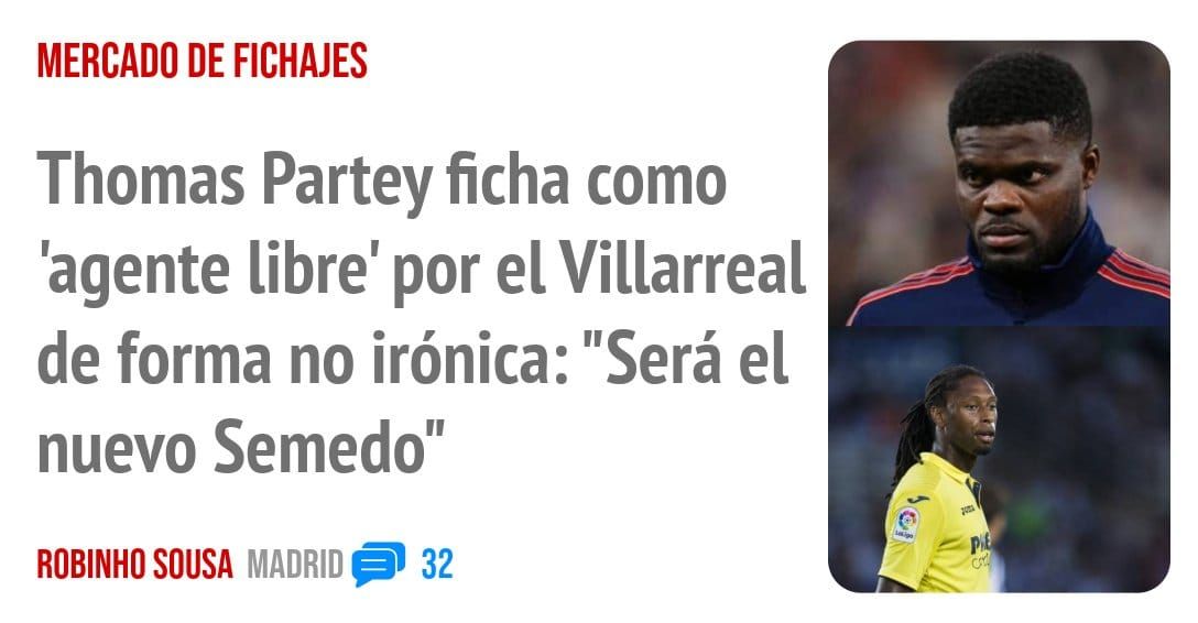 MERCADO DE FICHAJES. Thomas Partey ficha como 'agente libre' por el Villarreal de forma no irónica: "Será el nuevo Semedo"