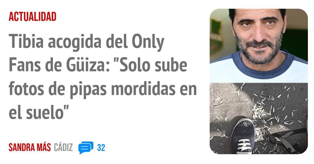 ACTUALIDAD. Tibia acogida del Only Fans de Güiza: "Solo sube fotos de pipas mordidas en el suelo"