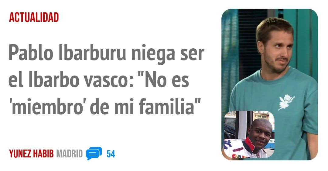 ACTUALIDAD. Pablo Ibarburu niega ser el Ibarbo vasco: "No es 'miembro' de mi familia"