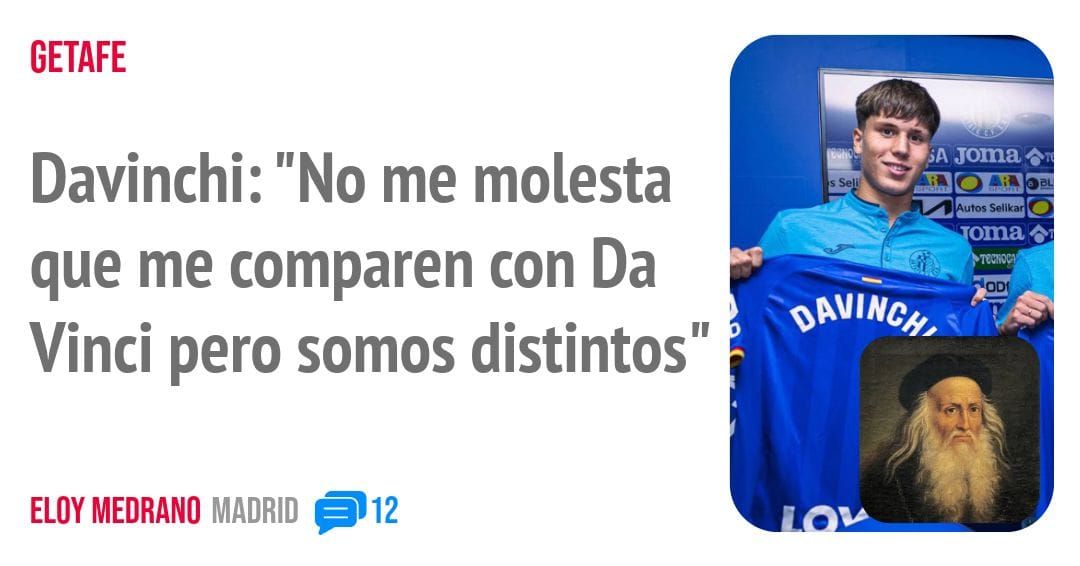 GETAFE. Davinchi: "No me molesta que me comparen con Da Vinci pero somos distintos"