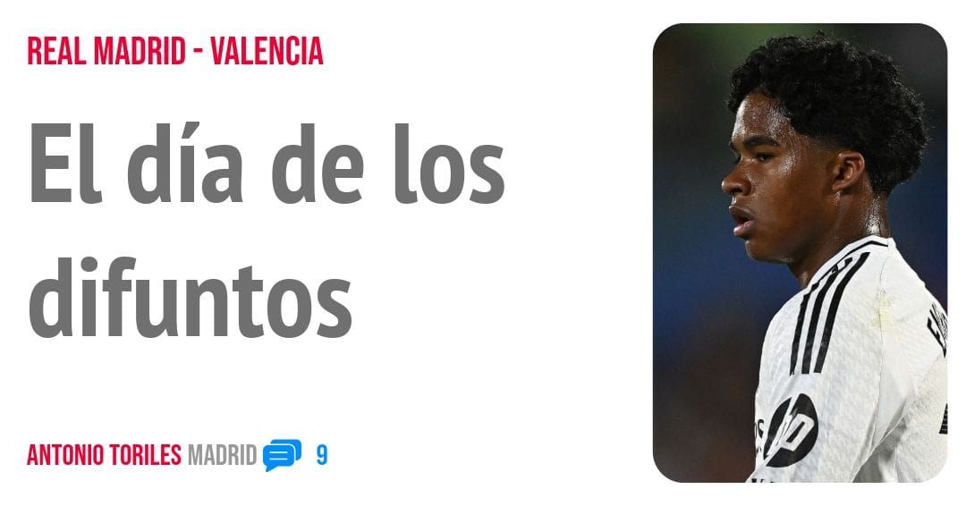 REAL MADRID - VALENCIA. El día de los difuntos