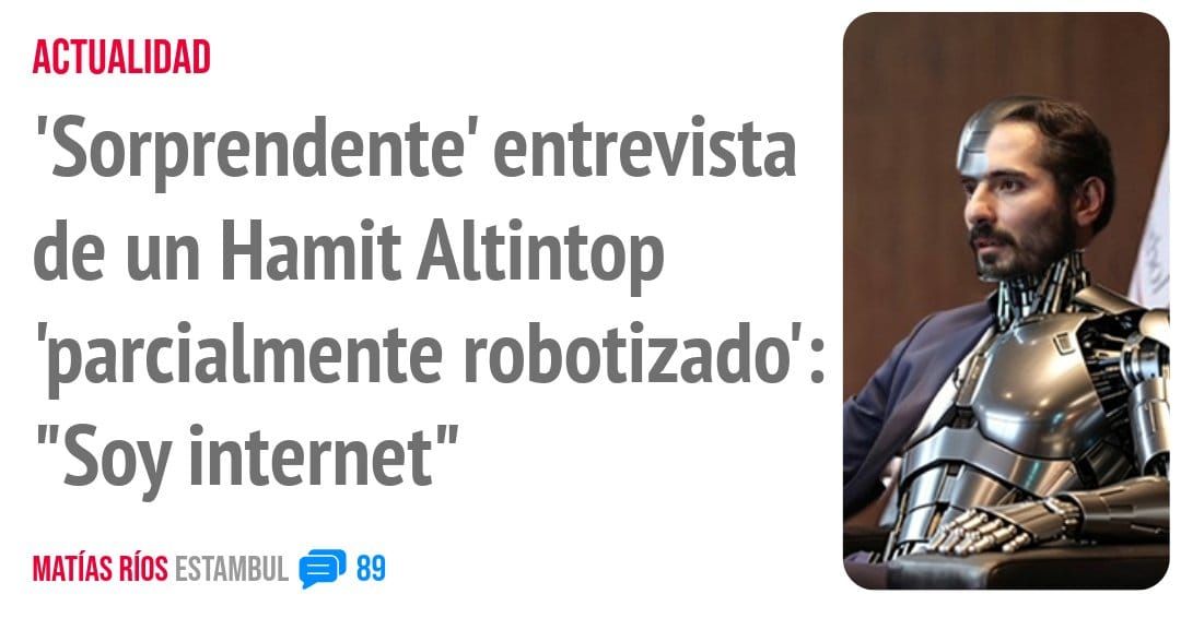 ACTUALIDAD. 'Sorprendente' entrevista de un Hamit Altintop 'parcialmente robotizado': "Soy internet"