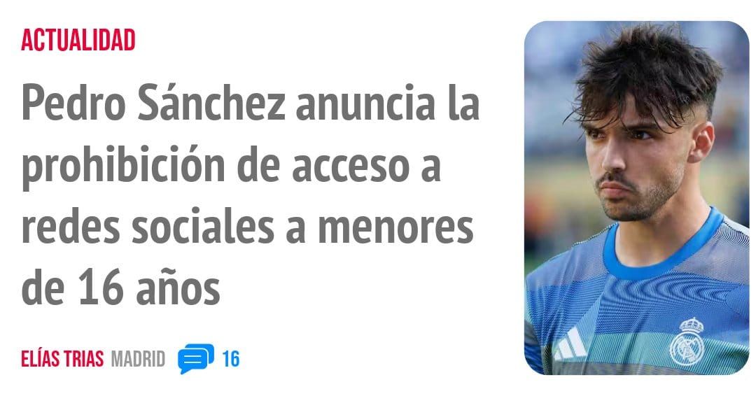 ACTUALIDAD. Pedro Sánchez anuncia la prohibición de acceso a redes sociales a menores de 16 años