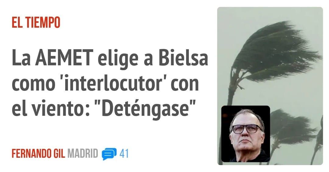 EL TIEMPO. La AEMET elige a Bielsa como 'interlocutor' con el viento: "Deténgase"