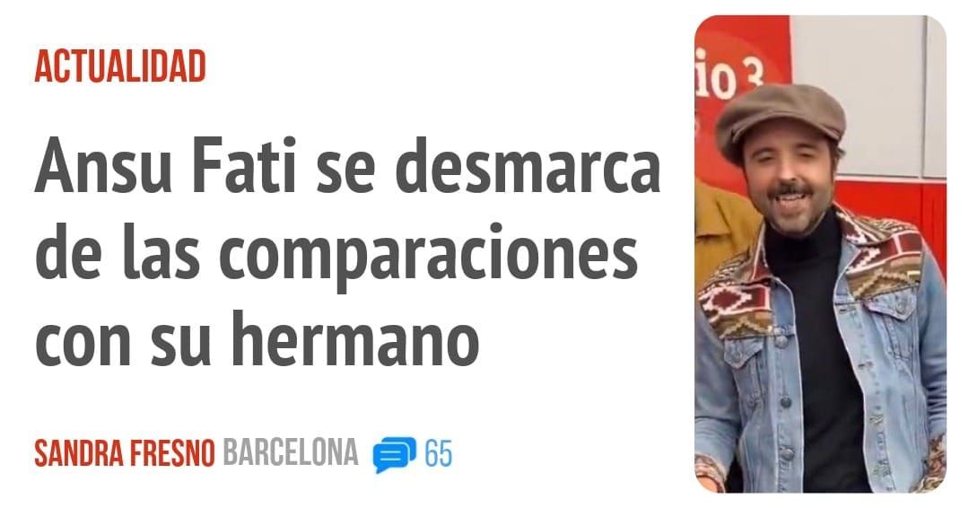 ACTUALIDAD. Ansu Fati se desmarca de las comparaciones con su hermano