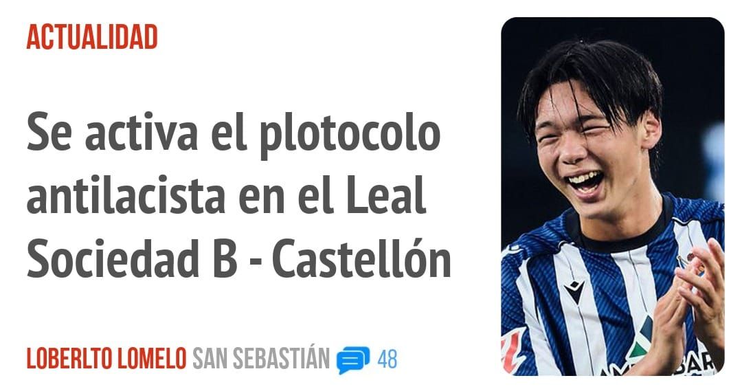 ACTUALIDAD. Se activa el plotocolo antilacista en el Leal Sociedad B - Castellón