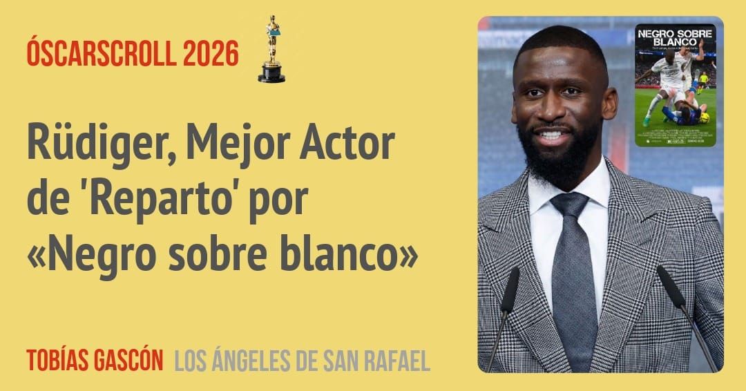 Rüdiger, Mejor Actor de 'Reparto' por «Negro sobre blanco»