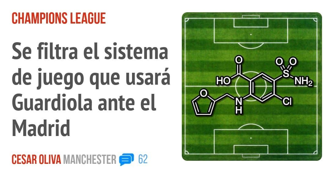 CHAMPIONS LEAGUE. Se filtra el sistema de juego que usará Guardiola ante el Madrid