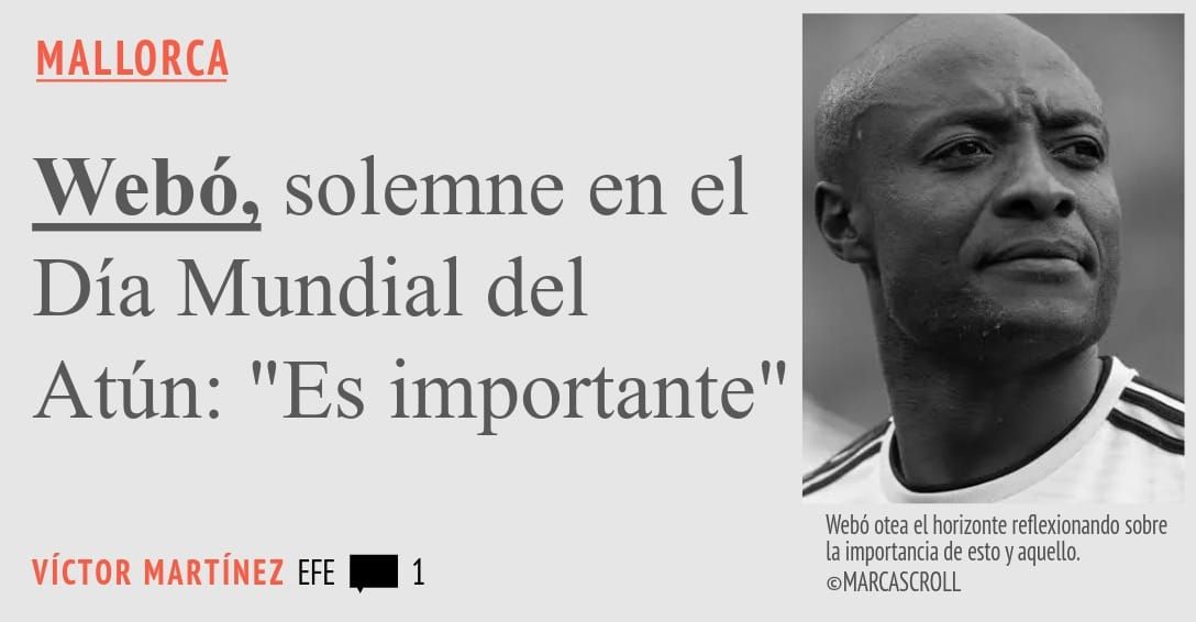 MALLORCA. Webó solemne en el Día Mundial del Atún: "Es importante"