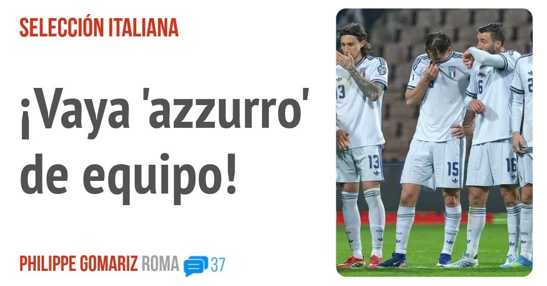 SELECCIÓN ITALIANA. iVaya 'azzurro' de equipo!