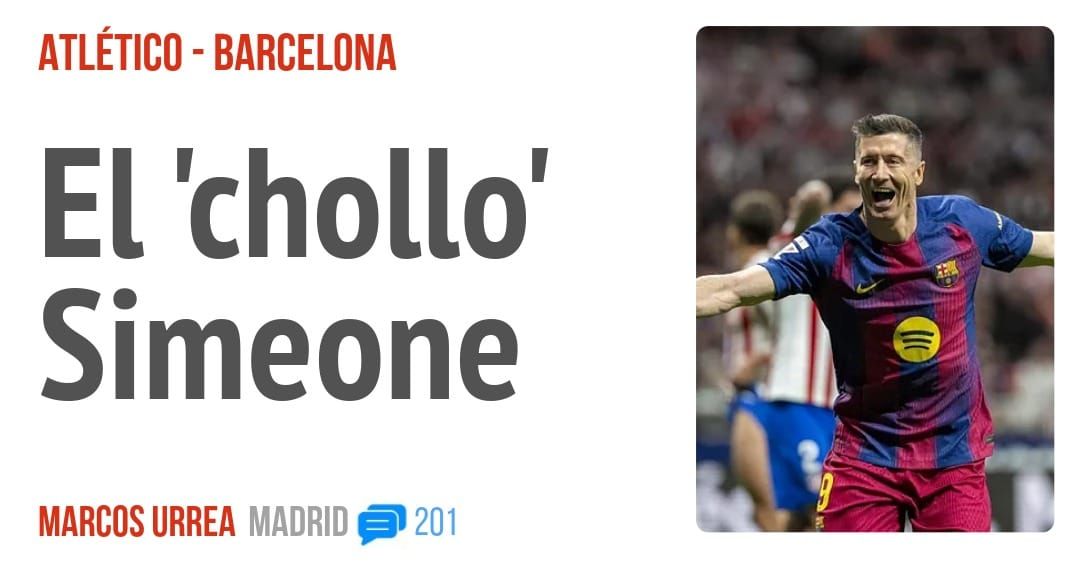 ATLÉTICO - BARCELONA. El 'chollo' Simeone