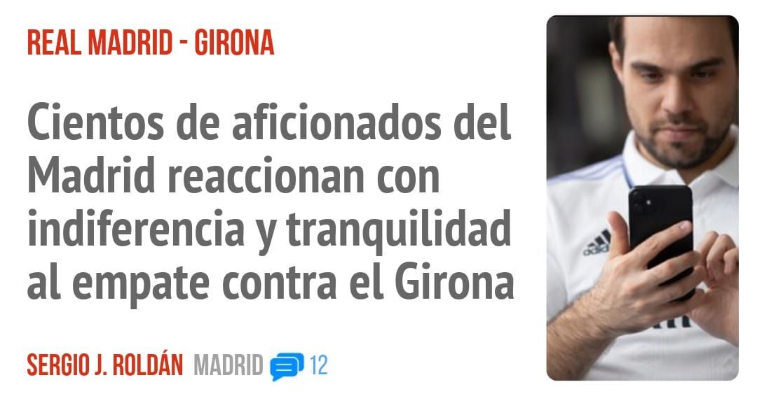 REAL MADRID - GIRONA. Cientos de aficionados del Madrid reaccionan con indiferencia y tranquilidad al empate contra el Girona
