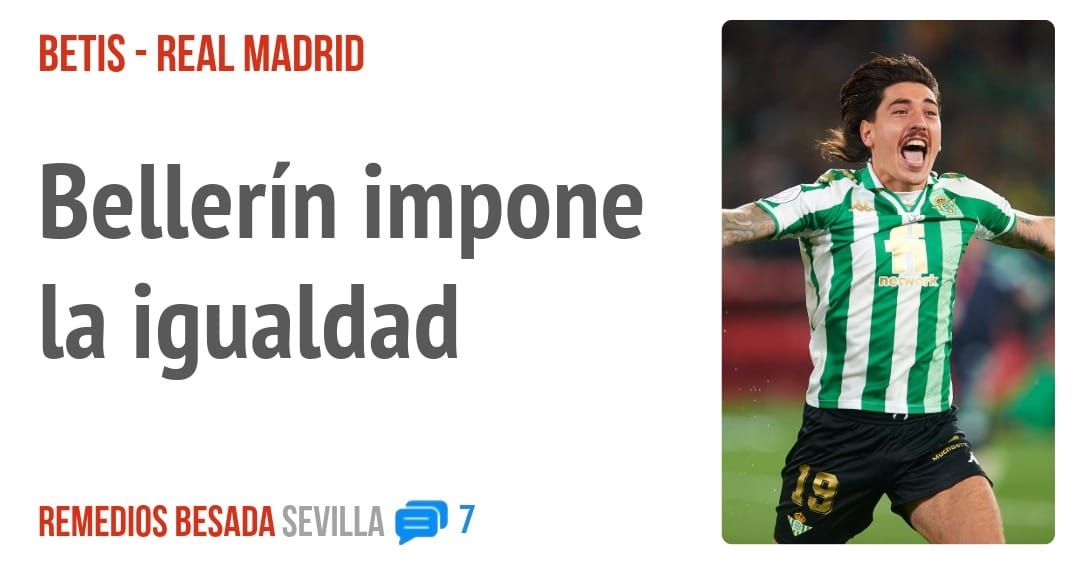 BETIS - REAL MADRID. Bellerín impone la igualdad