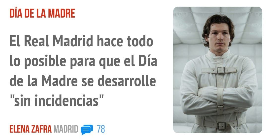 DÍA DE LA MADRE. El Real Madrid hace todo 10 posible para que el Día de la Madre se desarrolle "sin incidencias"
