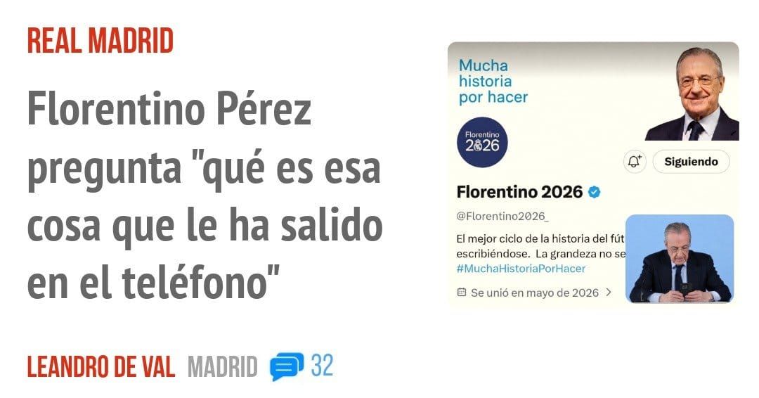REAL MADRID. Florentino Pérez pregunta "qué es esa cosa que le ha salido en el teléfono"