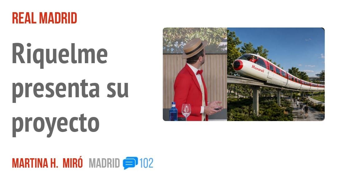 REAL MADRID. Riquelme presenta su proyecto