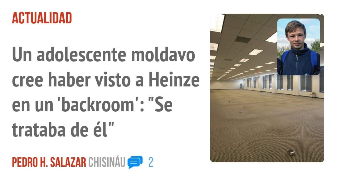 ACTUALIDAD. Un adolescente moldavo cree haber visto a Heinze en un 'backroom': "Se trataba de él"