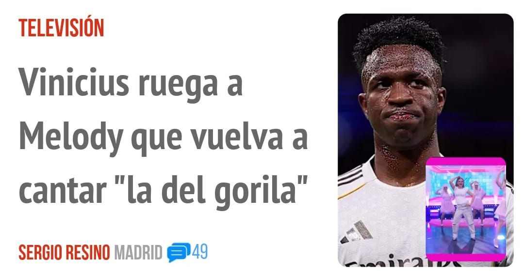 TELEVISIÓN. Vinicius ruega a Melody que vuelva a cantar "la del gorila"