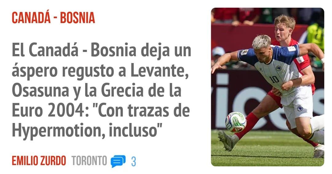 CANADÁ - BOSNIA. El Canadá - Bosnia deja un áspero regusto a Levante, Osasuna y la Grecia de la Euro 2004: "Con trazas de Hypermotion, incluso"