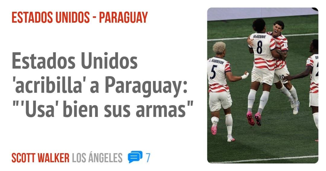 ESTADOS UNIDOS - PARAGUAY. Estados Unidos 'acribilla' a Paraguay: '"Usa' bien sus armas"
