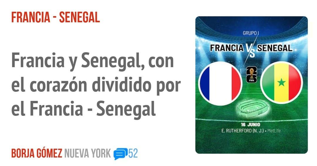 FRANCIA - SENEGAL. Francia y Senegal, con el corazón dividido por el Francia - Senegal