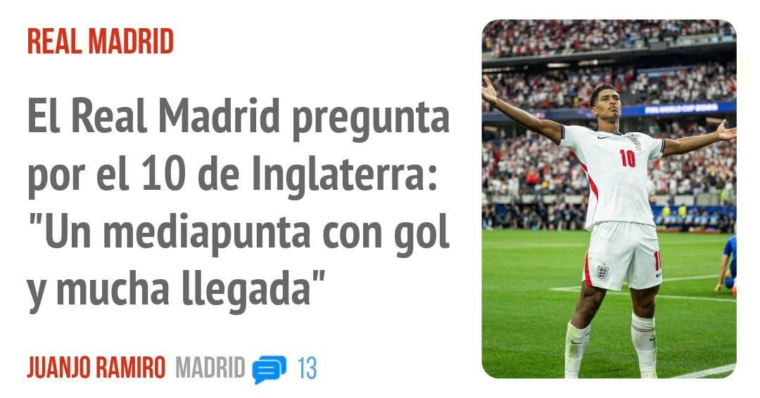 REAL MADRID. El Real Madrid pregunta por el 10 de Inglaterra: "Un mediapunta con gol y mucha llegada"