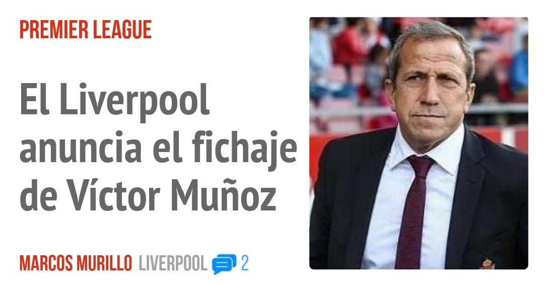 PREMIER LEAGUE. El Liverpool anuncia el fichaje de Víctor Muñoz