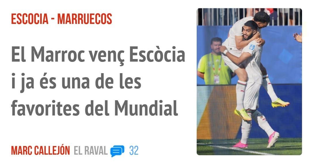 ESCOCIA - MARRUECOS. El Marroc venç Escàcia i ja és una de les favorites del Mundial