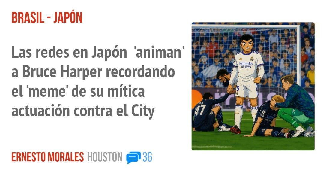BRASIL - JAPÓN. Las redes en Japón 'animan' a Bruce Harper recordando el 'meme' de su mítica actuación contra el City