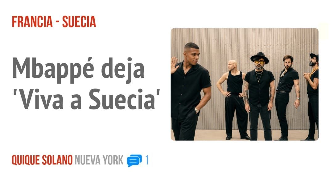 FRANCIA - SUECIA. Mbappé deja 'Viva a Suecia'
